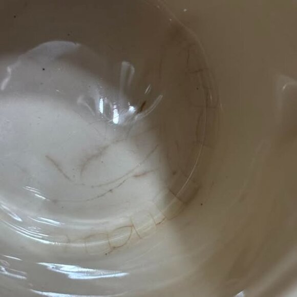 Vintage Oxford Stoneware – Made USA Blue Milk Pitcher Creamer Farmhouse Kitchen - Picture 8 of 8